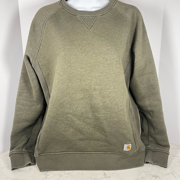 Carhartt Tops - Carhartt Olive Green Sweatshirt